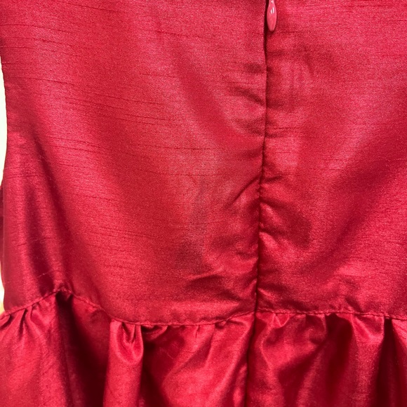 ❤️ Beautiful 😍 Kids/Girls/Youth formal Dress Gymboree Christmas size 6 Dark Red - Picture 5 of 9